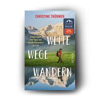 Außenansicht des Buches „Weite Wege Wandern“
