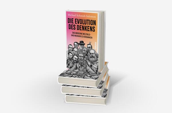 Bücherstapel des Buches „Die Evolution des Denkens“