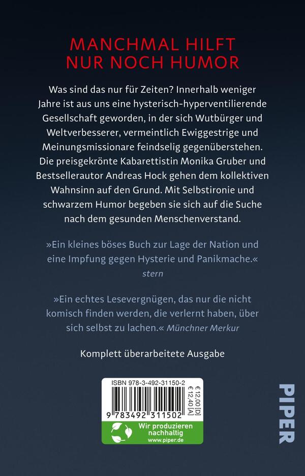 Rückansicht des Buches „Und erlöse uns von den Blöden“