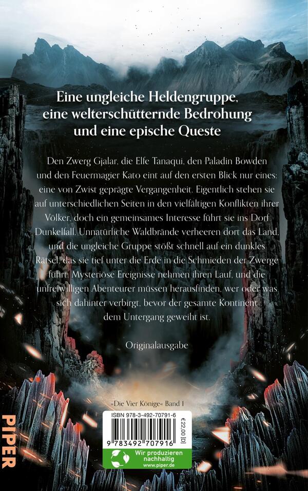 Rückansicht des Buches „Flammenlied“ 