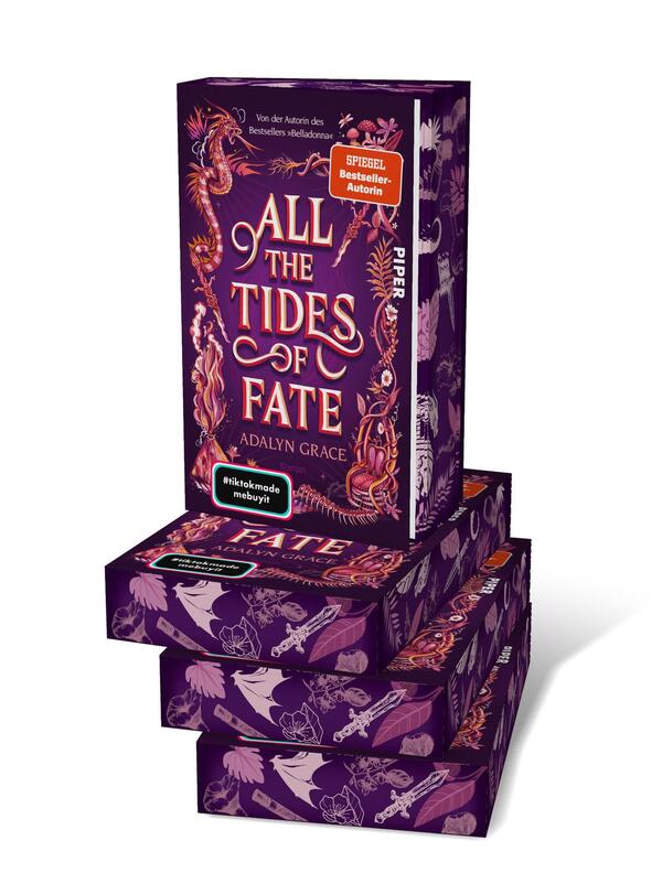 Bücherstapel des Buches „All the Tides of Fate“