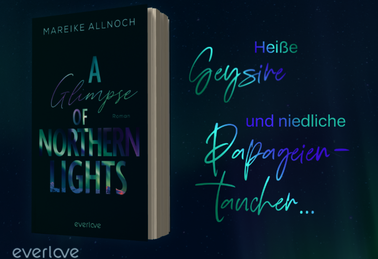 atmosphärischer Banner mit Buchcover