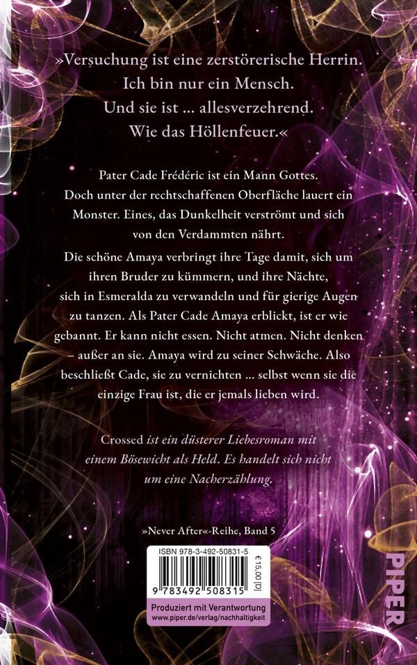 Rückansicht des Buches „Crossed“ 