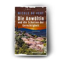 Außenansicht des Buches „Die Anwältin und die Schatten der Gerechtigkeit“