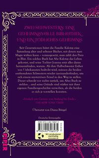 Rückansicht des Buches „Ink Blood Mirror Magic“