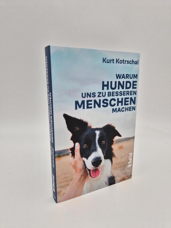 Außenansicht des Buches „Warum Hunde uns zu besseren Menschen machen“