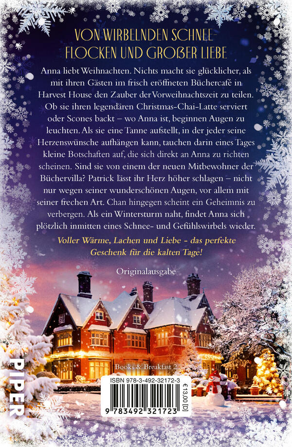 Rückansicht des Buches „Weihnachtszauber in der kleinen Büchervilla“