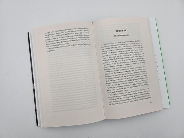 Außenansicht des Buches „Die Elemente der Marie Curie“