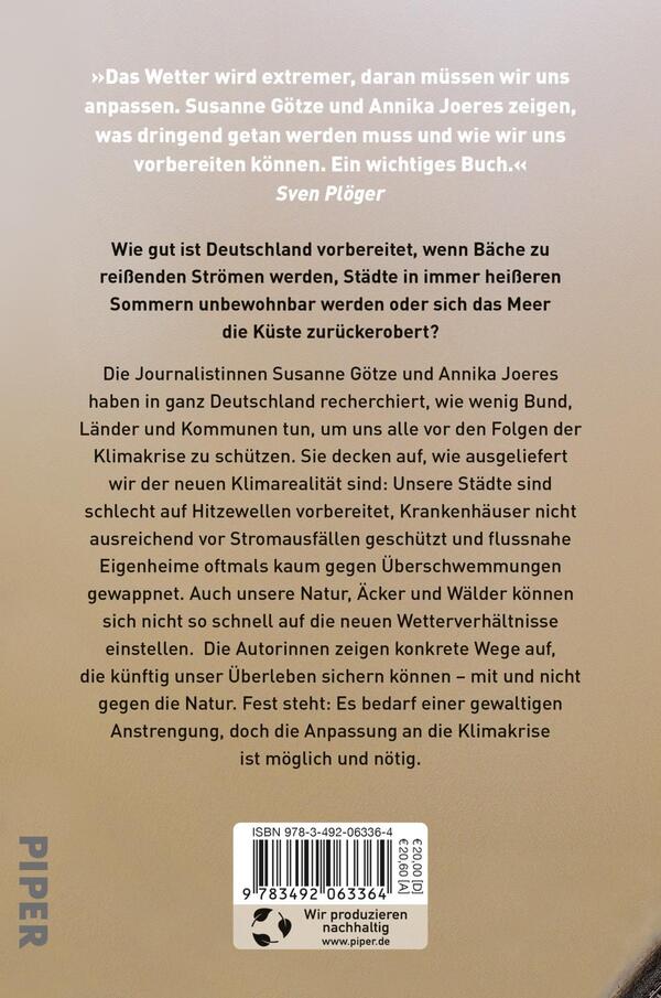Rückansicht des Buches „Klima außer Kontrolle“