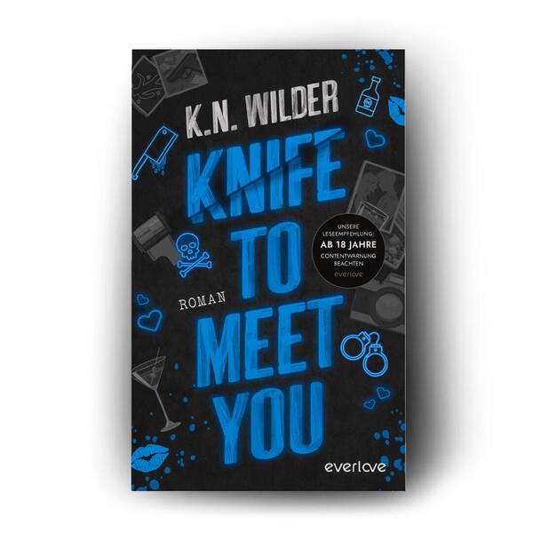 Außenansicht des Buches „Knife to meet you“