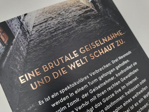 Innenansicht des Buches „Turmschatten“
