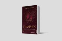 Außenansicht des Buches „Flammen – The Secrets of Dracon Rock“