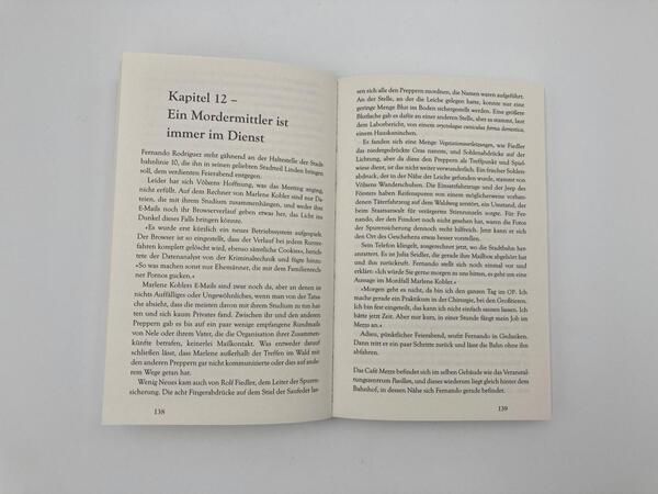 Innenansicht des Buches „Fürchte dich vor morgen“