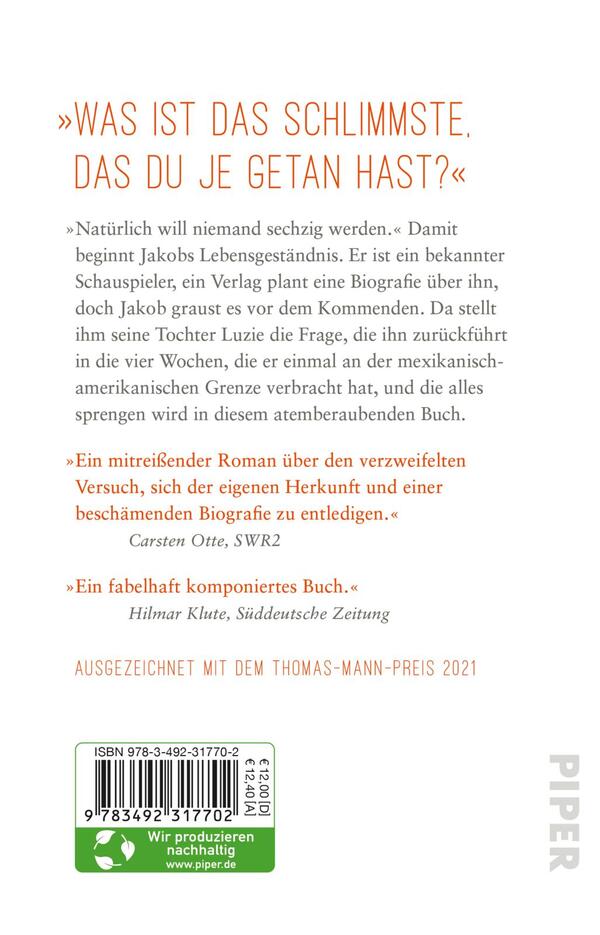 Rückansicht des Buches „Der zweite Jakob“