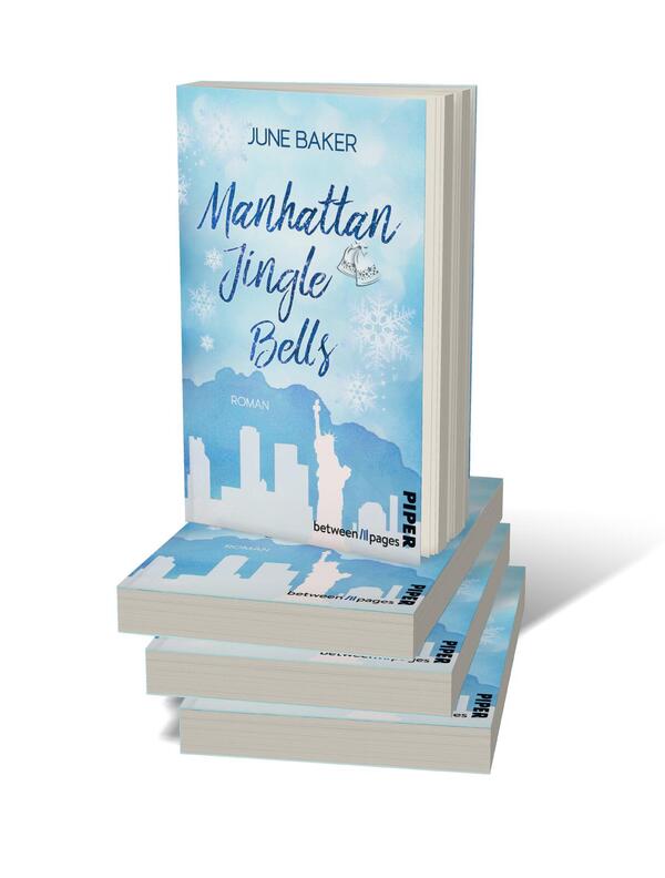 Bücherstapel des Buches „Manhattan Jingle Bells“