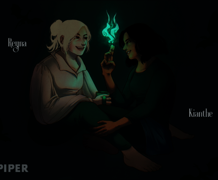 Illustration der beiden Hauptpersonen Reyna und Kianthe