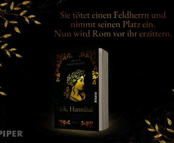 atmosphärischer Banner mit Buchcover