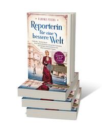 Bücherstapel des Buches „Reporterin für eine bessere Welt“