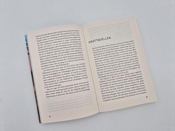 Außenansicht des Buches „Sturz in die Tiefe“