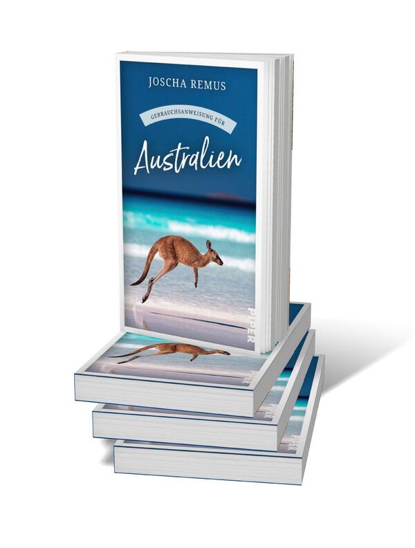 Bücherstapel des Buches „Gebrauchsanweisung für Australien“