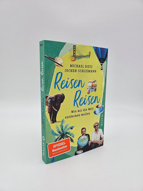 Außenansicht des Buches „Reisen Reisen“