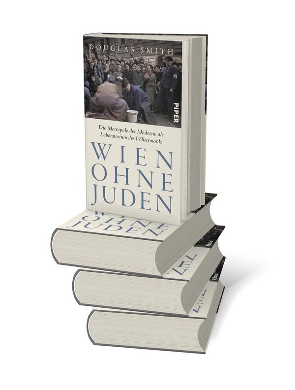 Bücherstapel des Buches „Wien ohne Juden“