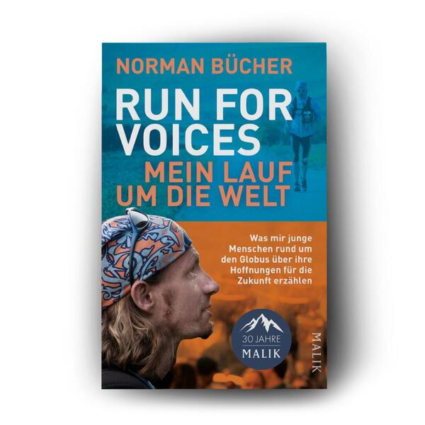 Außenansicht des Buches „Run for Voices – Mein Lauf um die Welt“