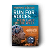 Außenansicht des Buches „Run for Voices – Mein Lauf um die Welt“