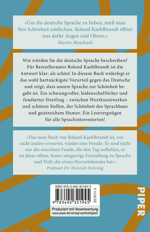 Rückansicht des Buches „Von der Schönheit der deutschen Sprache“