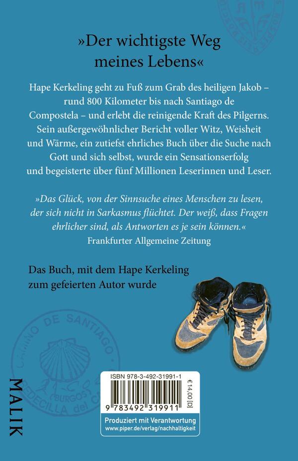 Rückansicht des Buches „Ich bin dann mal weg“