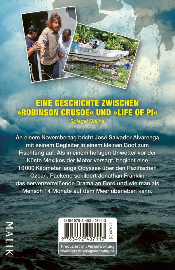 Rückansicht des Buches „438 Tage“