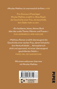 Rückansicht des Buches „Rose Royal“
