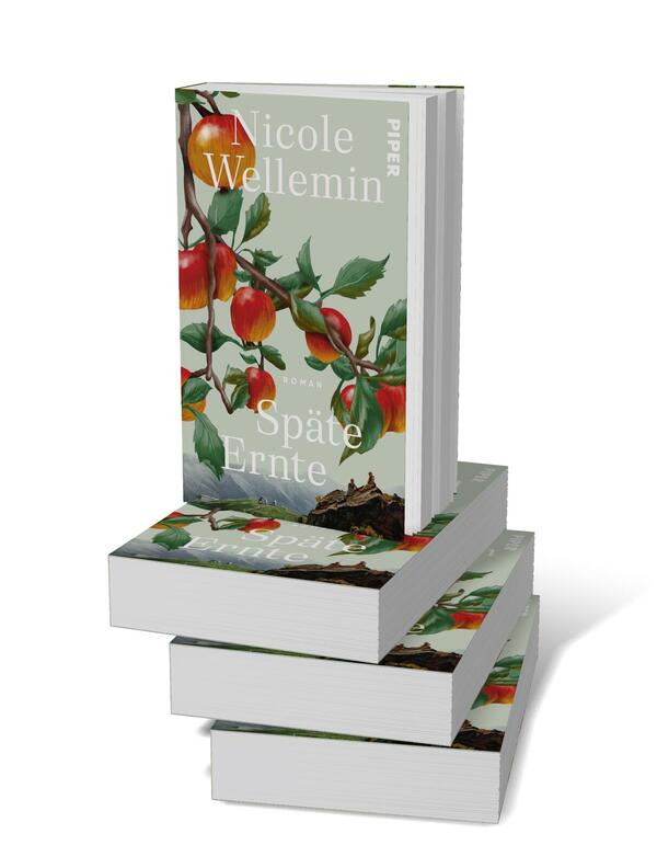 Bücherstapel des Buches „Späte Ernte“