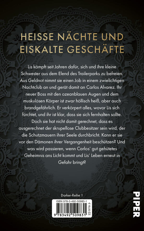 Rückansicht des Buches „Darker than Night“