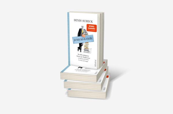 Bücherstapel des Buches „Schecks Kanon“