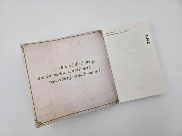 Außenansicht des Buches „Die Zeitungsdynastie – Neue Freiheit“