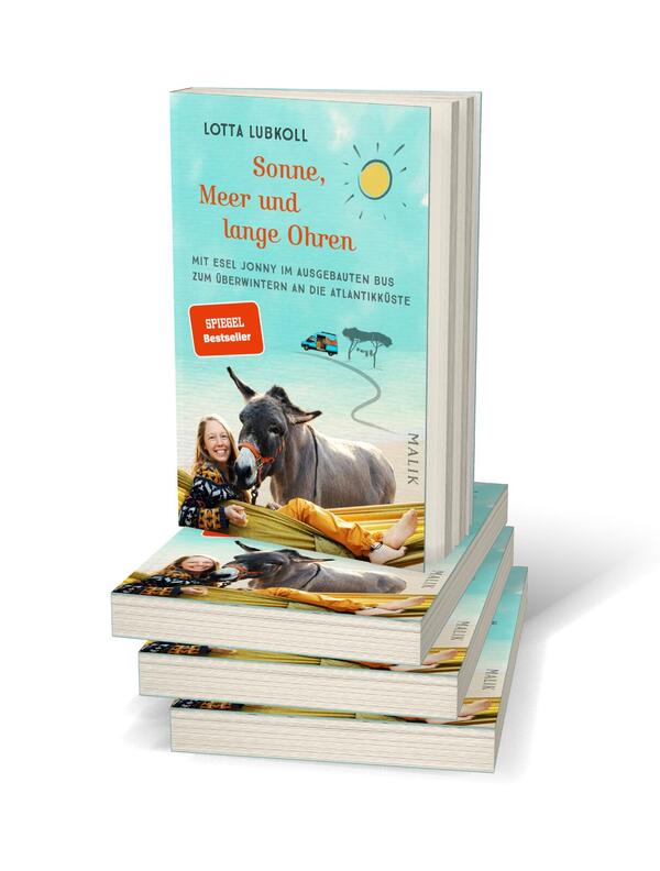 Bücherstapel des Buches „Sonne, Meer und lange Ohren“