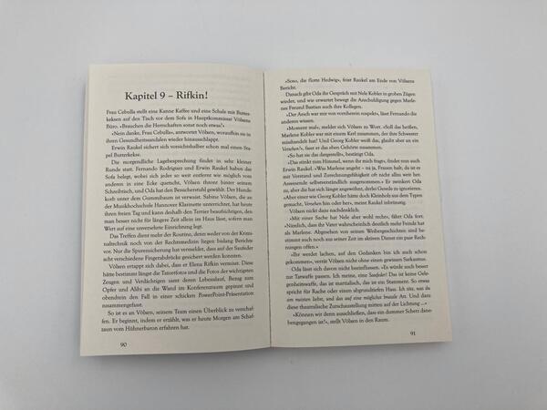 Innenansicht des Buches „Fürchte dich vor morgen“