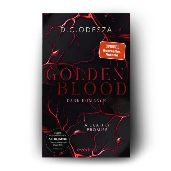 Außenansicht des Buches „Golden Blood – A Deathly Promise “