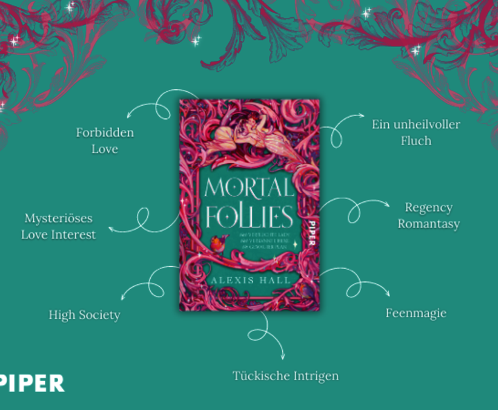 Atmosphärischer Banner mit Buchcover und Tropes