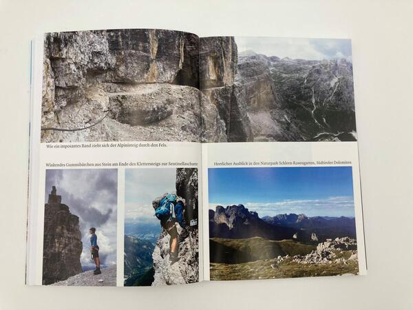 Innenansicht des Buches „Alpensolo“