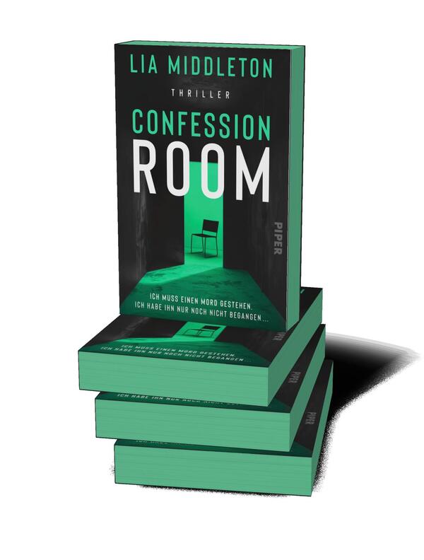 Außenansicht des Buches „Confession Room“
