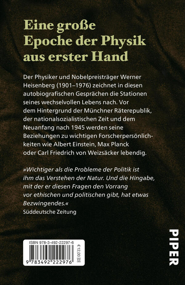 Rückansicht des Buches „Der Teil und das Ganze“