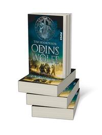 Bücherstapel des Buches „Odins Wölfe“
