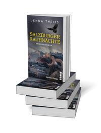 Bücherstapel des Buches „Salzburger Rauhnächte“