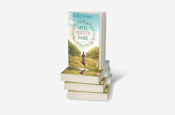 Bücherstapel des Buches „Apfelblütenjahre“