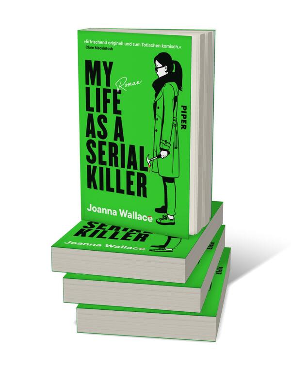 Bücherstapel des Buches „My Life as a Serial Killer“