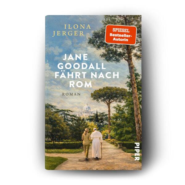 Außenansicht des Buches „Jane Goodall fährt nach Rom“