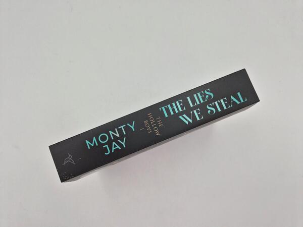 Außenansicht des Buches „The Lies we steal“