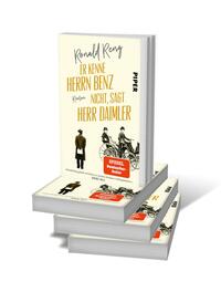 Bücherstapel des Buches „Er kenne Herrn Benz nicht, sagt Herr Daimler“